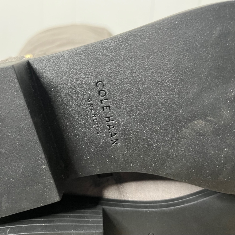 Cole Haan Valentia Gray Suede Over the Knee Boots Women's 11 Low Heel - Picture 8 of 13